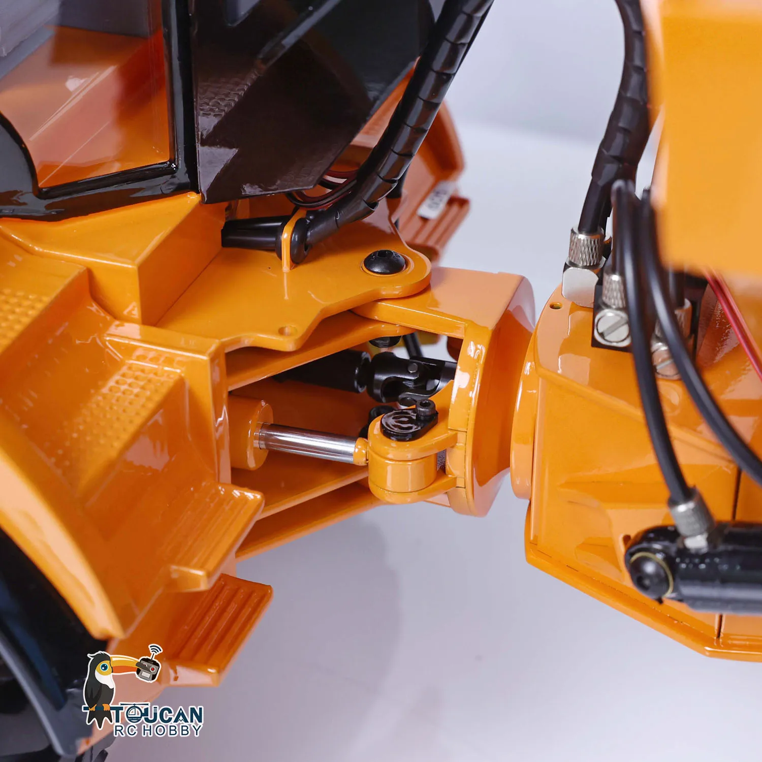 

XDRC Metal 1/14 6*6 Hydraulic Lifting RC Articulated Truck With Flysky I6S Transmitter Dumper Car Assembled Painted Toy Models