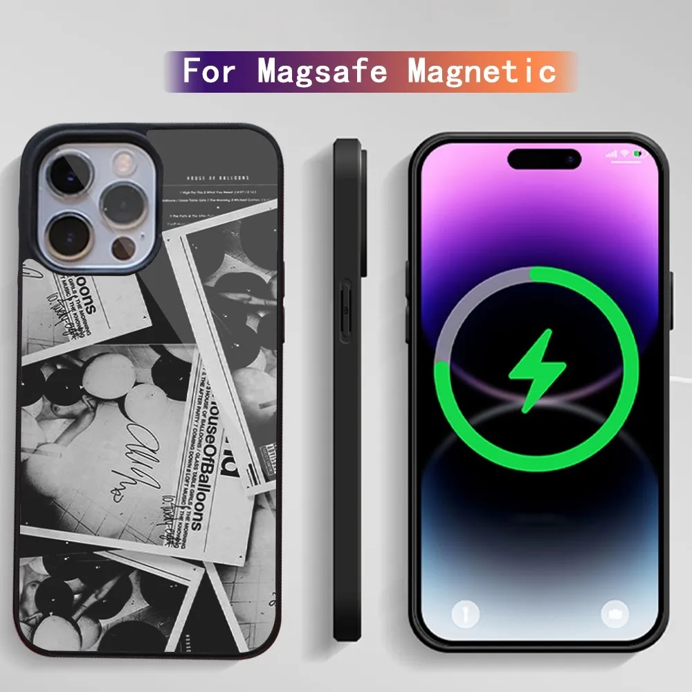 The Weeknd House Of Balloons Phone Case For iPhone 15 14 13 12 11 Plus Pro Max Magsafe Magnetic Wireless Charging