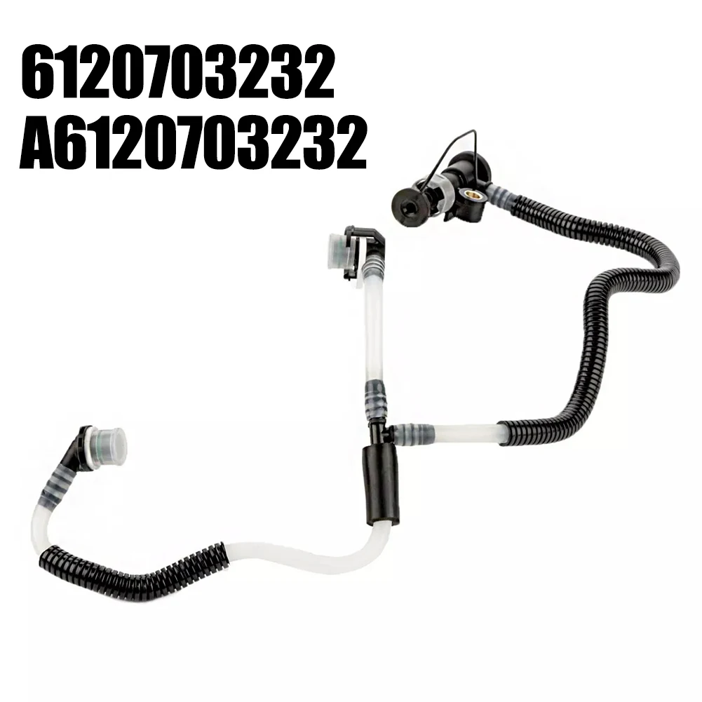 ML 6120703232 Diesel Fuel Return Line Hose Stable Performance Brand New Condition Black For MERCEDES For BENZ C209