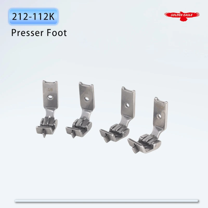 212-112K Комплект прижимных лапок со средней кромкой для швейных машин с двумя иглами JUKI 1162, BROTHER 842, 845, SINGER 212, JACK 58450