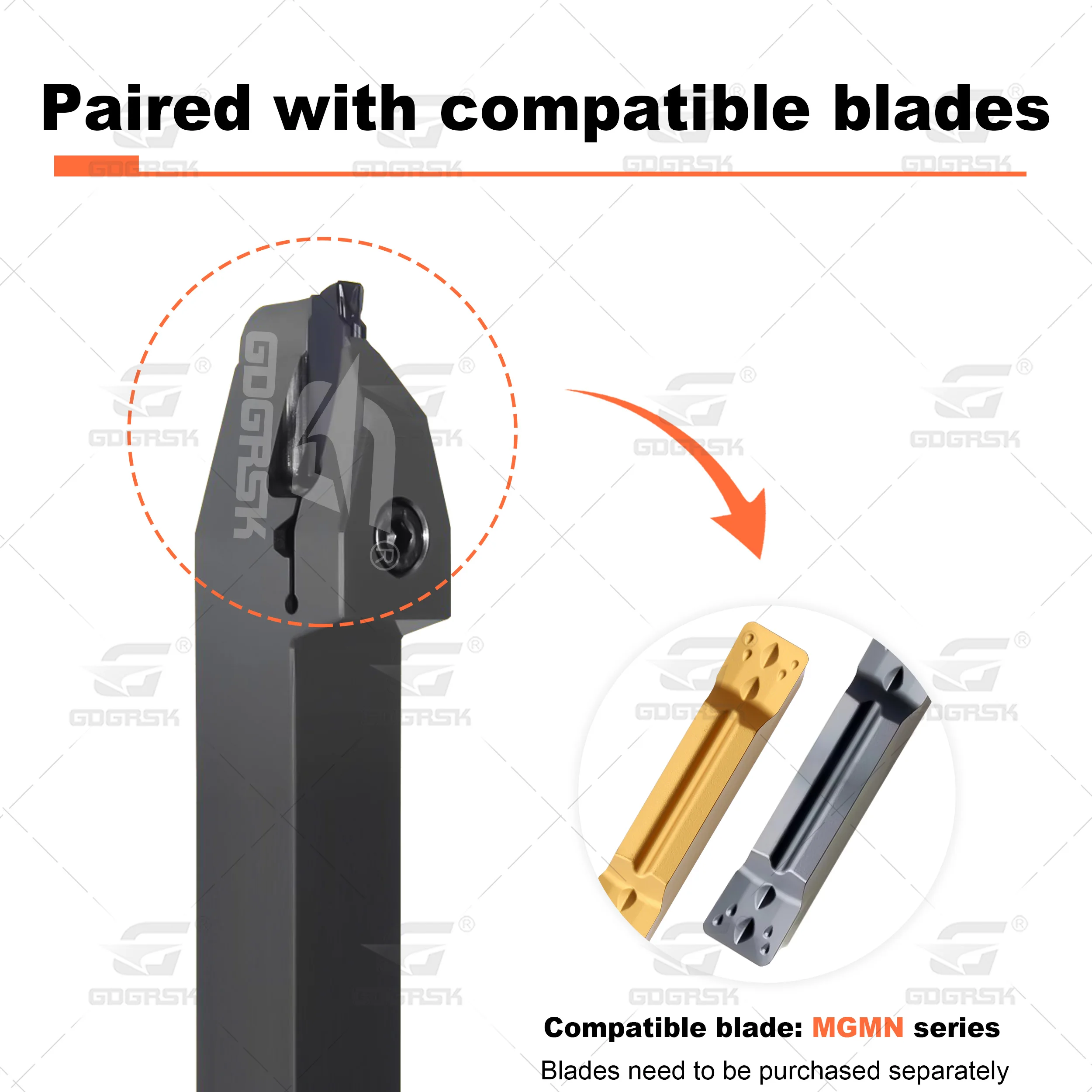 MGENN Series Mid Mounted Short Blade Groove Tool Holder MGENN2020-2 MGENN2525-6 Straight Handle Outer Diameter Groove Cutter Rod