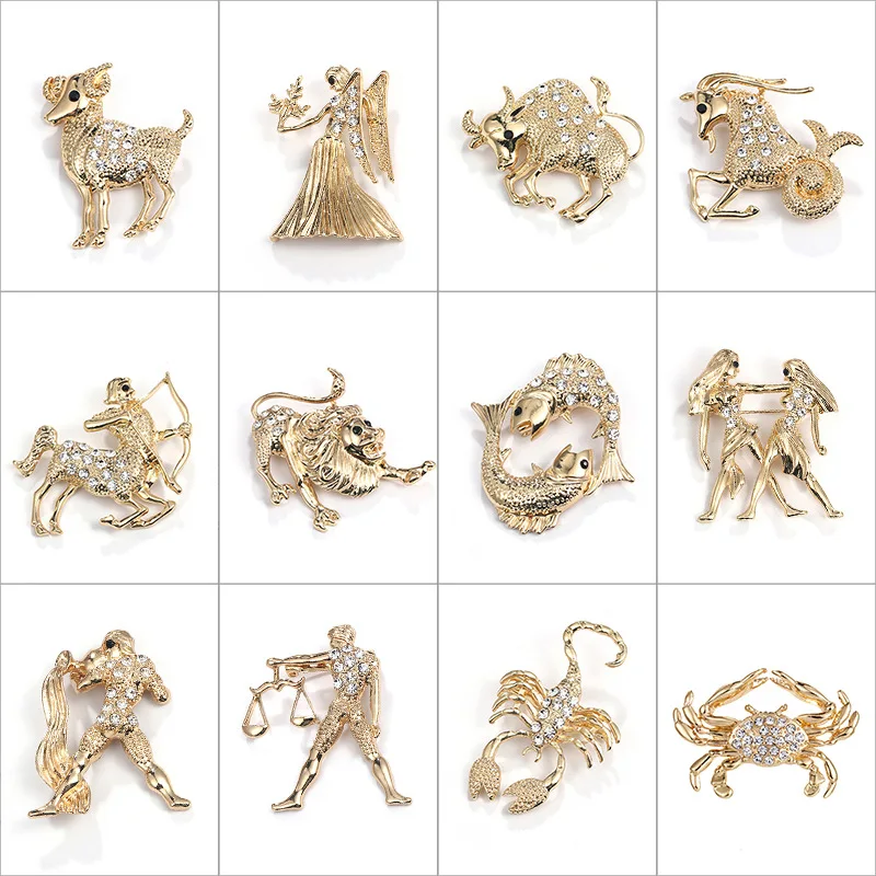 Fashion Universe 12 Zodiac Brooch