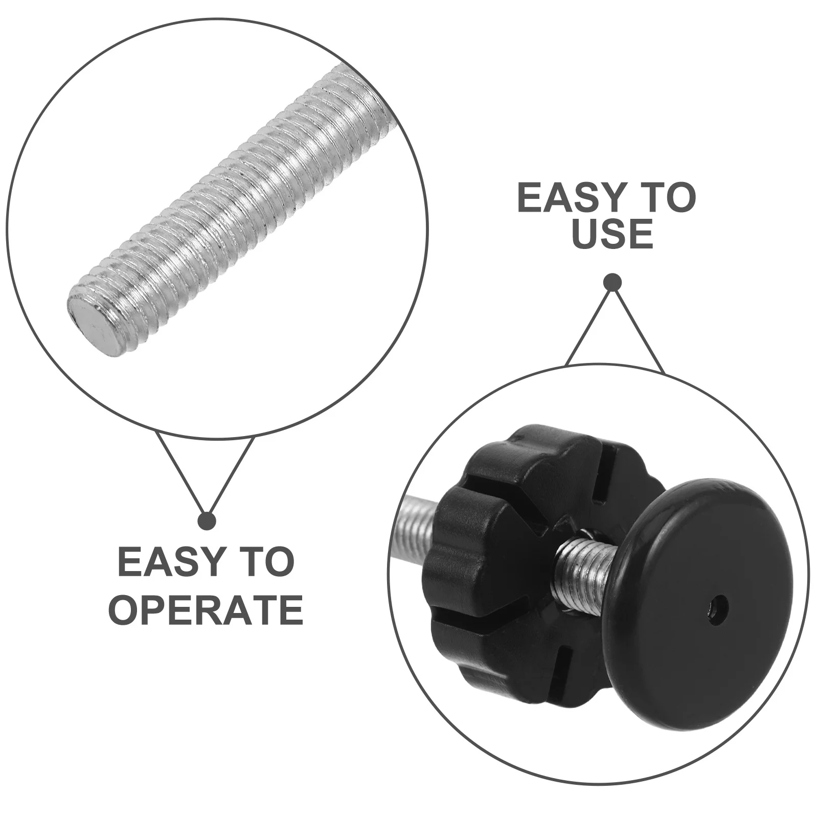 4pcs Baby Gate Replacement 8Mm Threaded Spindle Rods Extra Long Hardware Kit For Pressure Mounted Safety Gates Child