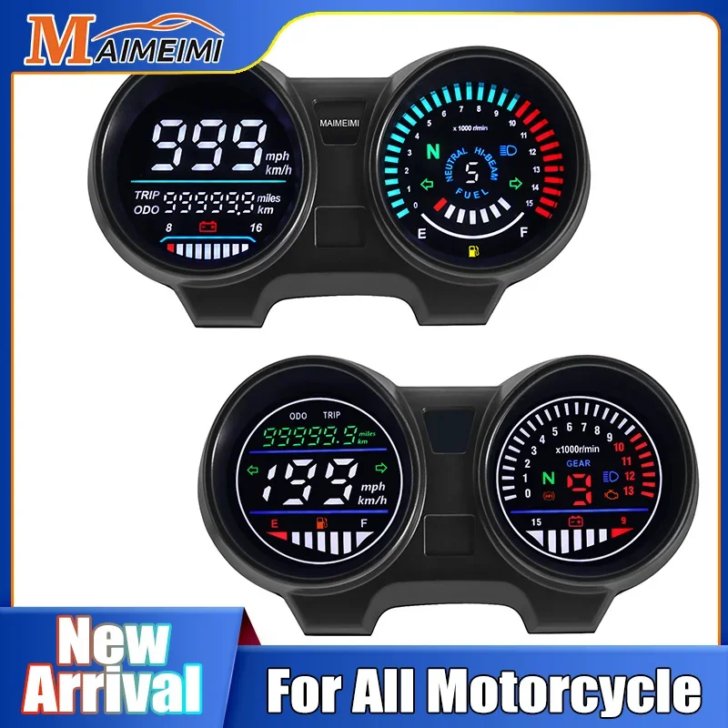 for Brazil Titan 150 Motorcycle Instruments Digital Dashboard Panel LED Electronics RPM Tachometer Speed for Honda Most Motor