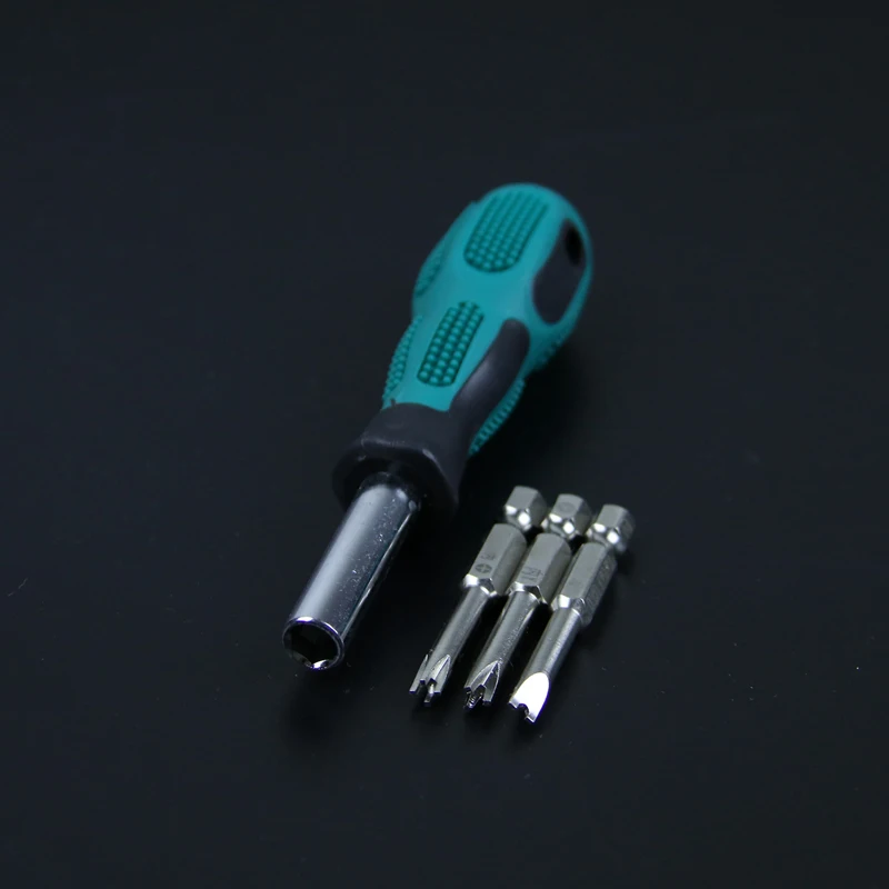 4pcs/set Special-shaped Screwdriver Set U/Y Shape/ inner cross 2 point 3 points 4 point screwdriver bits Tools with a handle