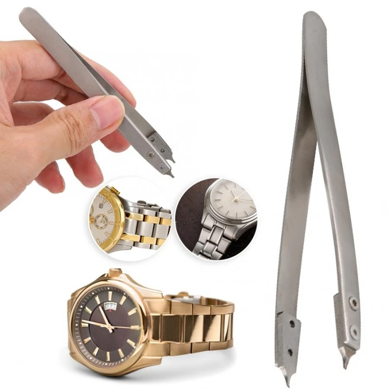 6825 пружинный Пинцет для снятия наконечников для ремонта часов, V-образные разделенные наушники
