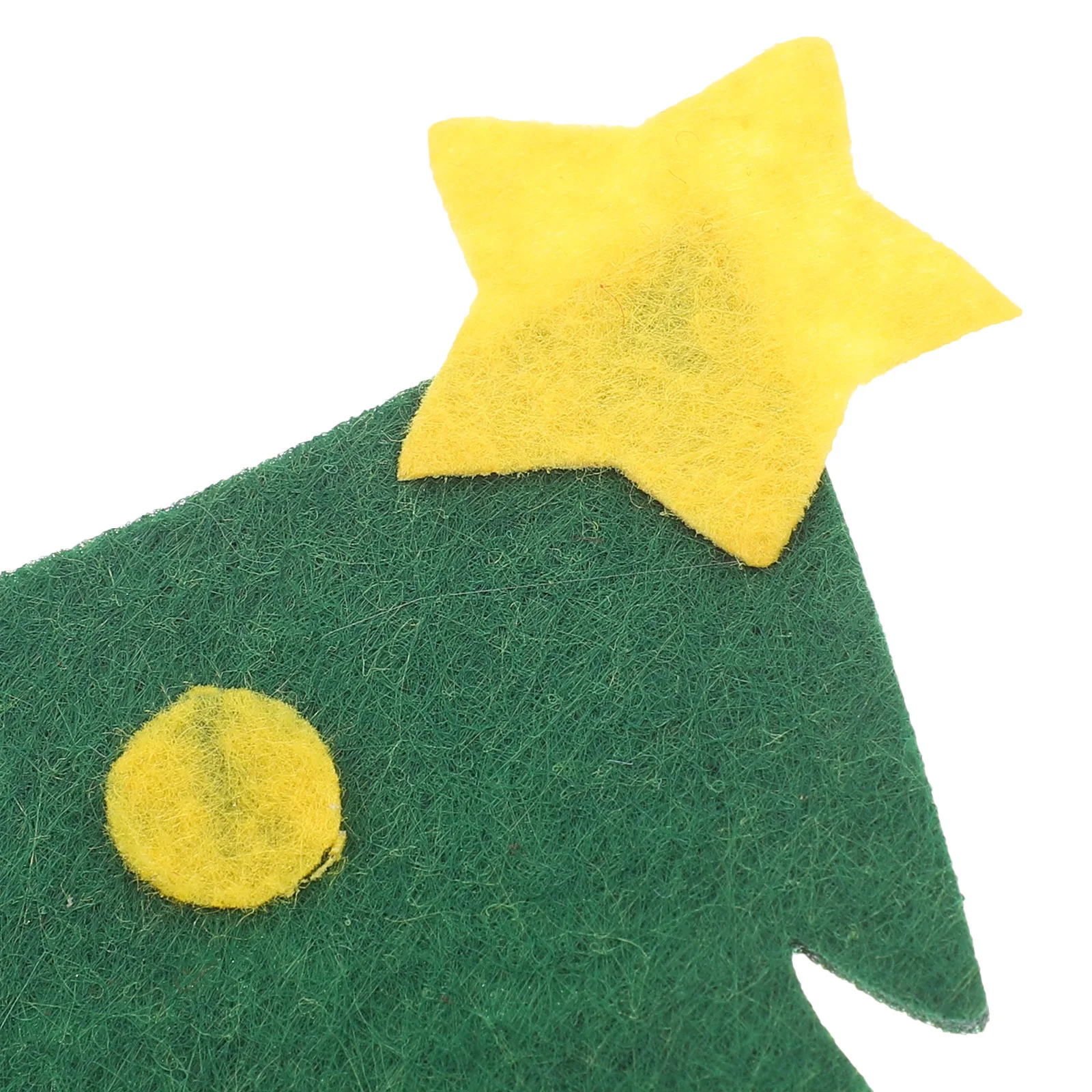 

4Pcs Xmas Tree Cutlery Bags Festive Felt Table Decoration Christmas Silverware Holder Party Supplies Cutlery Holder
