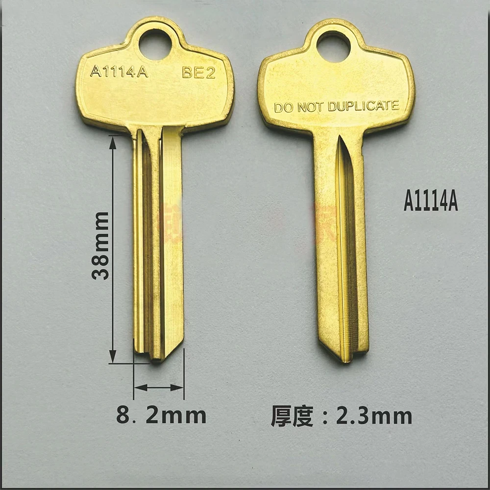 Schlüsselrohling A1114A spezieller unregelmäßig geformter Schlüsselrohling für maschinell gestanzte Zähne im australischen Schlafzimmer Professionelles Schlosserwerkzeug