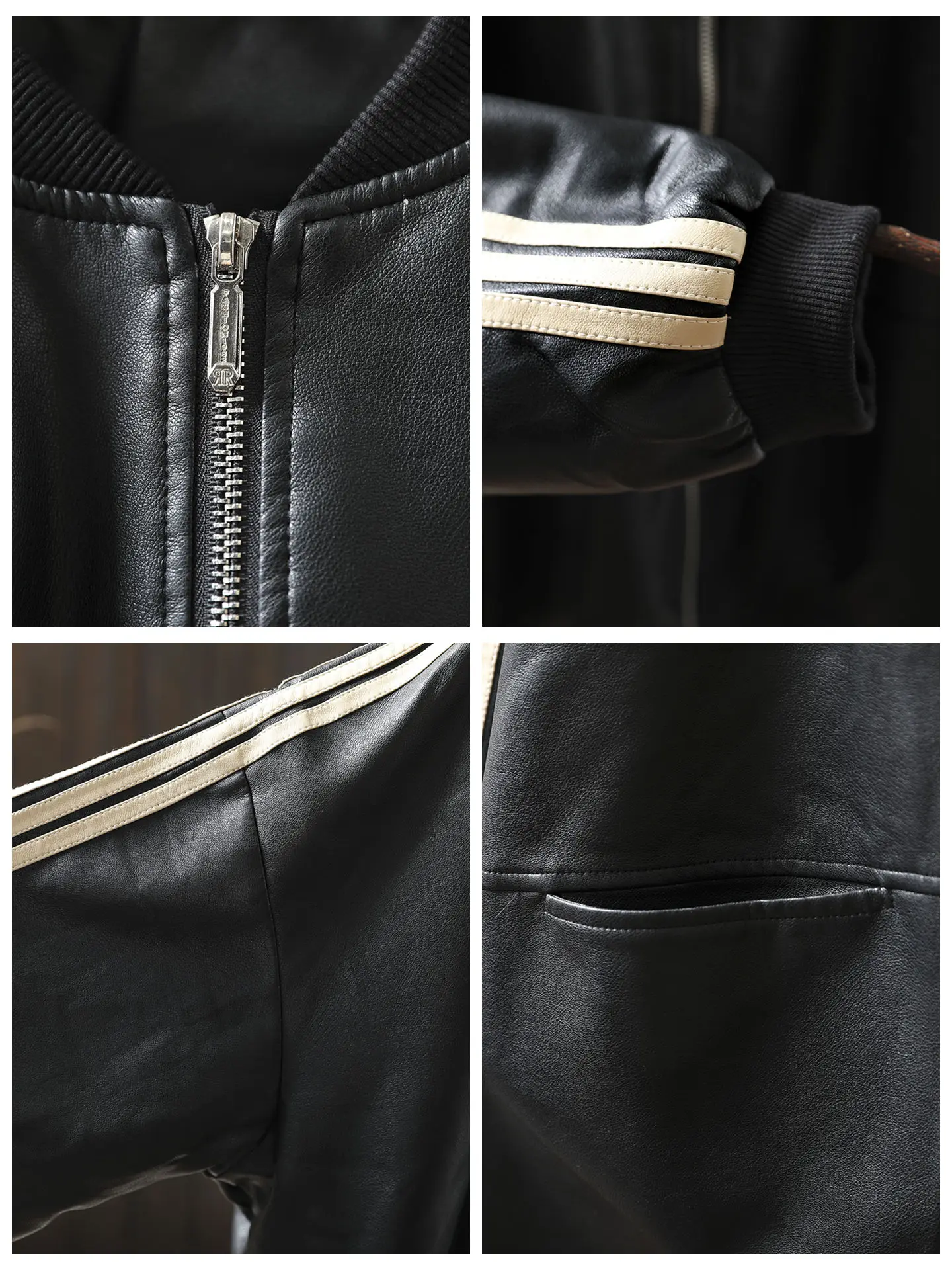 เสื้อแจ็คเก็ตหนัง PU ดีไซน์เฉพาะตัวสำหรับผู้หญิง ทรงหลวม แขนยาว สีสันสดใส สไตล์ฤดูใบไม้ร่วง แฟชั่นใหม่ เสื้อคลุมดีไซน์สำหรับเล่นกีฬา