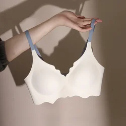 BH No Trace Top Women's Underwear No Steel Ring Pure Desire Comfortable Upper Support Sling Adjustable Beauty Back Bra for women