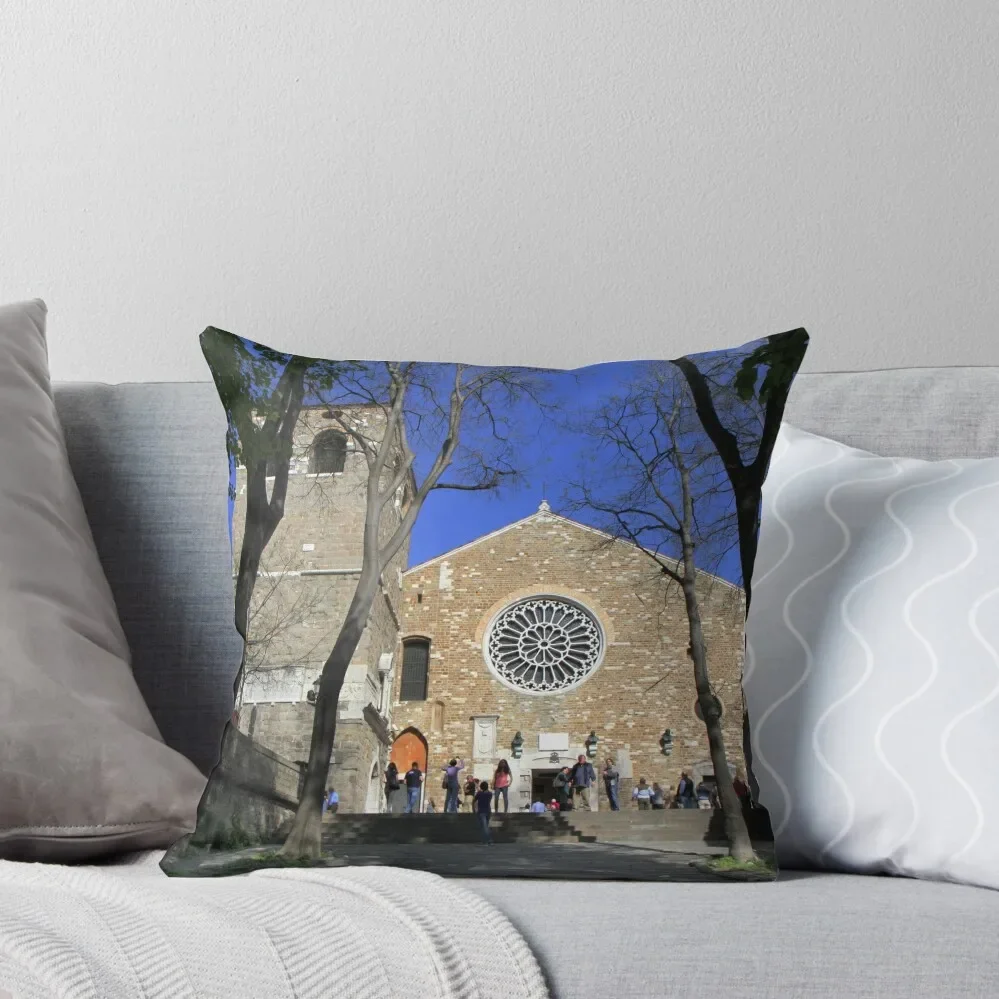 Trieste Cathedral Throw Pillow Decorative Cushions Plaid Sofa Decorative Sofa Cushions pillow