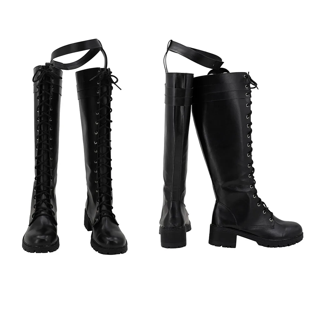 Genshin Impact-zapatos de Cosplay Lyney para adultos, botas negras de fantasía para hombres y mujeres, Disfraces de Halloween, accesorio hecho a medida