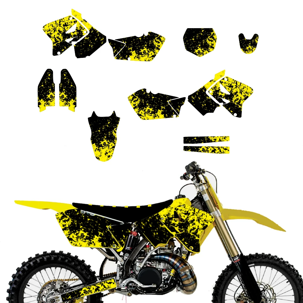 Fit For RM125 RM250 RM 125 RM 250 2001-2012 2002 2003 2004 2005 2006 2007 2008 2009 Decals Stickers Graphics Backgrounds Kits