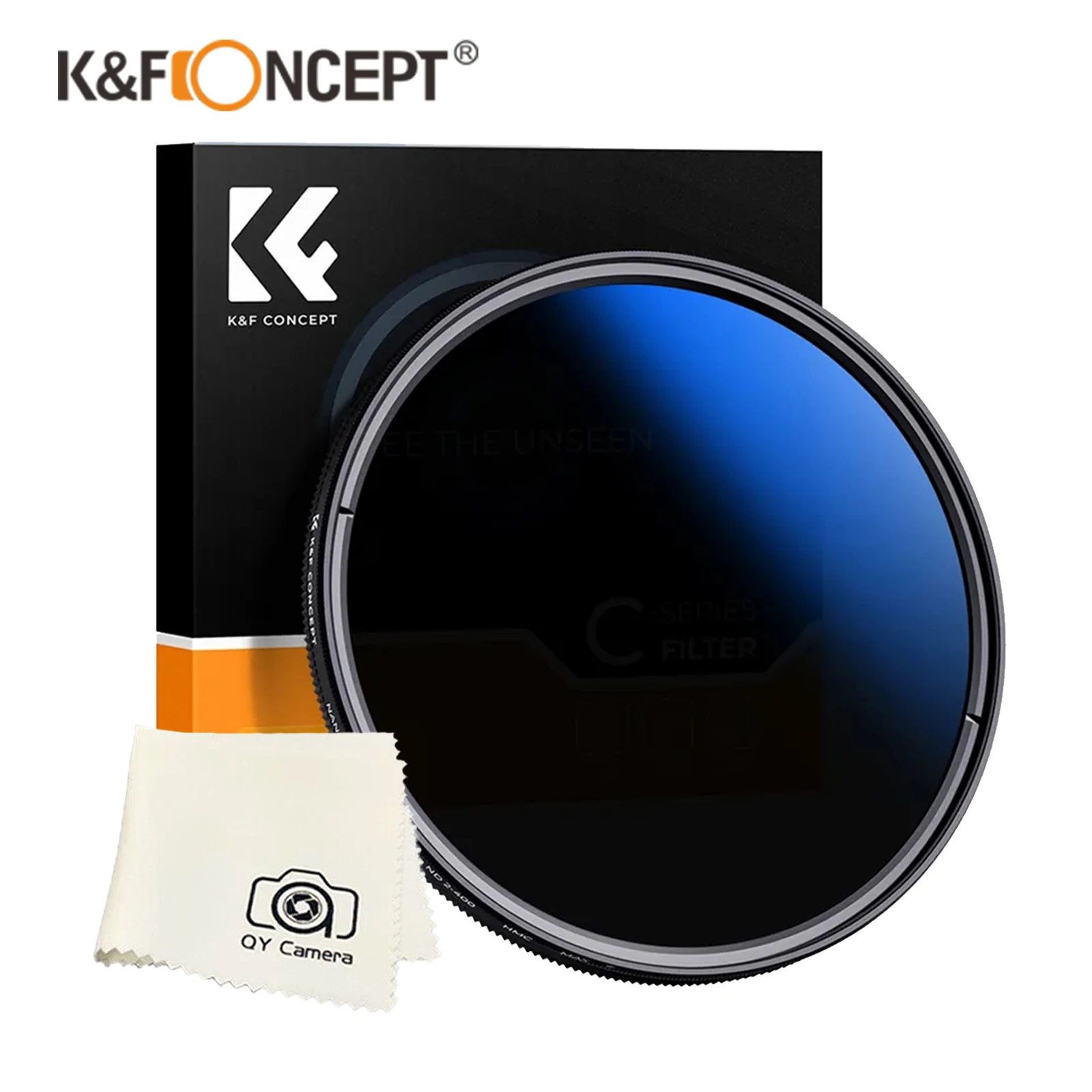 K&F CONCEPT ND2 to ND400 2 400 ND Lens Filter Blue Coating Fader Adjustable Neutral Density Variable 49 52mm 62mm 67mm 77mm 82mm