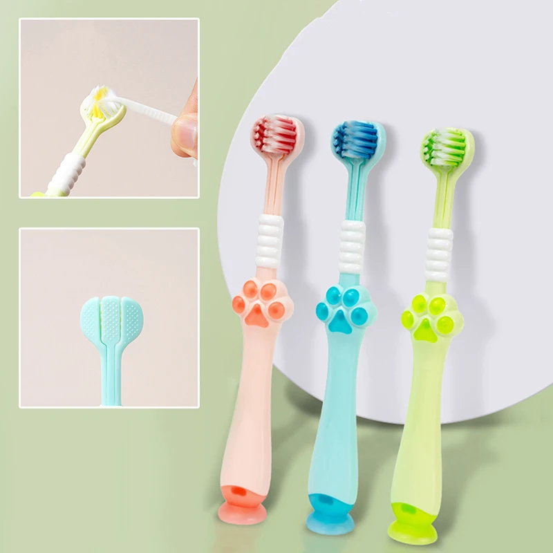 2 Pcs Toothbrush U-Shaped Three Sided Toothbrush Soft Bristled Child Household 3d Fully Wrapped Toothbrush