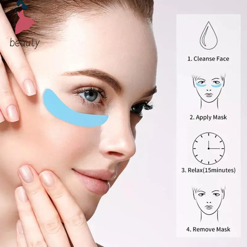 1Pair Anti Wrinkle Removal Mask Face Forehead Neck Under Eye Care Dark Circle Reusable Silicone Eye Patches Under Eye Pads