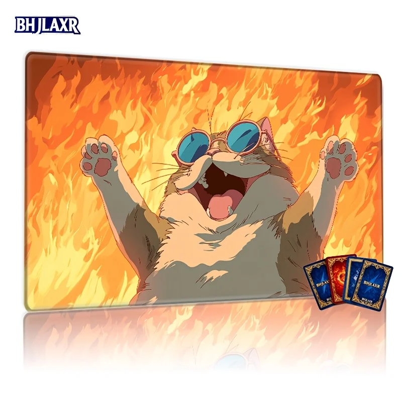 

Идеально подходит для карточных игр. Этот большой игровой коврик для мыши размером 60,96 x 35,56 см с прошитыми краями.