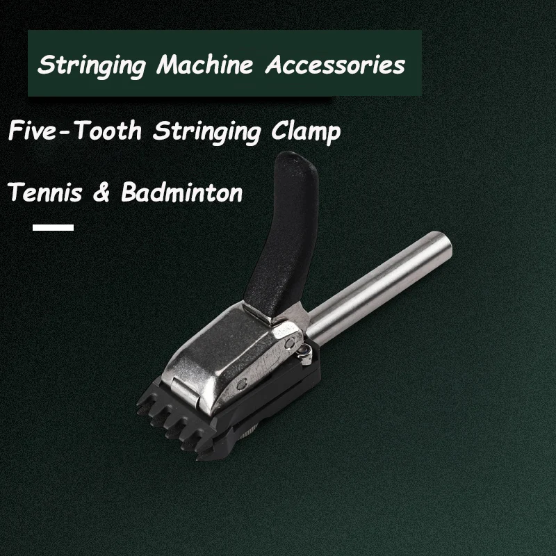 2PC Tennis Flying Clamp Threader Stringer Tools Five-Tooth Machine Base Clip Tennis Tool Special Badminton Accessories