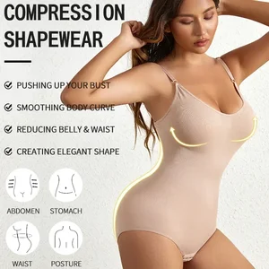 1 festes Stück ohne Shapewear -Body, Bauchregelwutder schlankerer Vermessungskörperform, Frauenkleidung & Shapewear 8 Hauptverkäufe Bumbum Wachstum - №8