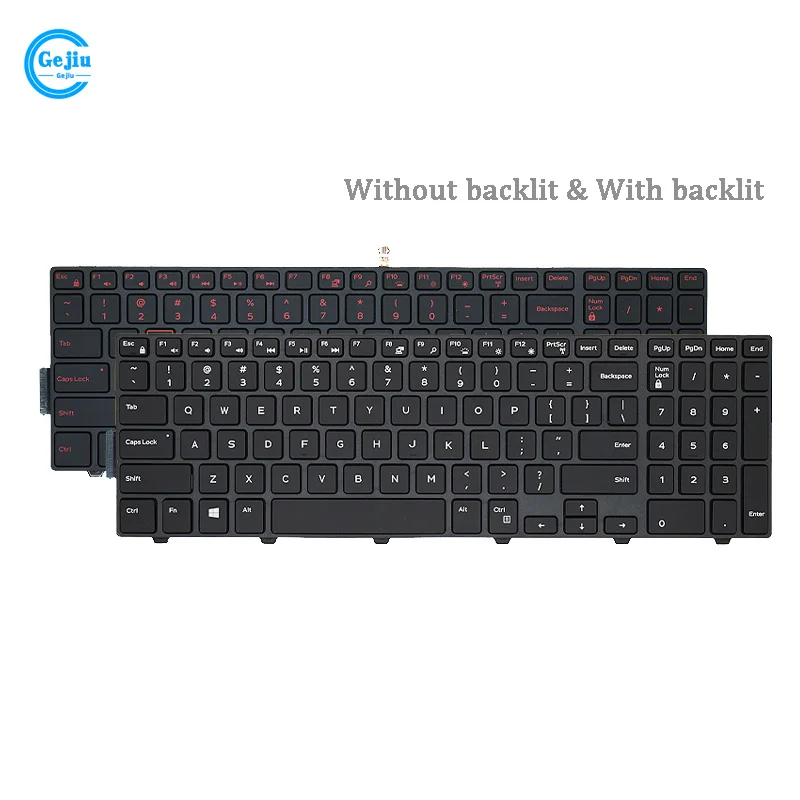 New Original Laptop Keyboard For Dell 15R 3541 3542 3543 3558 5543 5545 5547 7559 7557 Without Backlit & With Backlit
