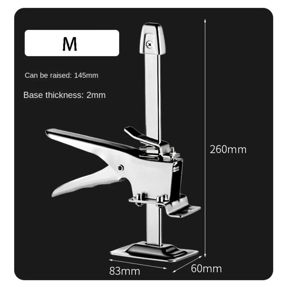Heavy-Duty Metal Cabinet Lift-Up Tool Effort-Saving Precise Positioning Tile Height Adjuster S/M/L Steel Height Locator Lifter 4