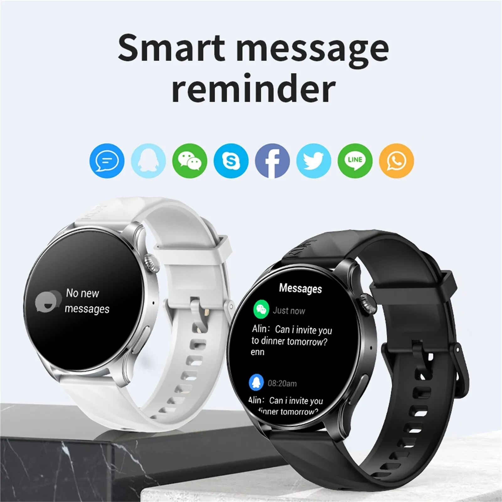 

Kumi Gw3 Pro Smartwatch 1.43 Amoled Hd Screen Exquisite Dial Bluetooth Call Life Waterproof 24hour Health Monitoring Sport Watch