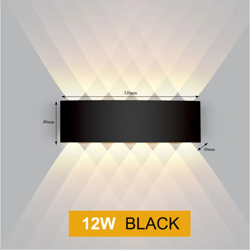 Luz Led de pared impermeable para exteriores, luz moderna de aluminio IP65, nuevo diseño, 2024