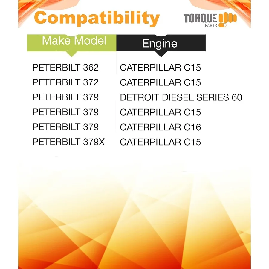 فلتر هواء المحرك PA2608 لـ 20002007 Peterbilt 330 357 362 377 378 379 385 387 الشاحنات مع L6 14.6L 893 CID كاتربيلر توربو #4