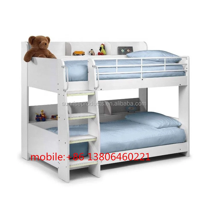 OEM Custom Soft Kids Bed Frame Fabric Leather Solid Wood Soft Package Anti-Collision Comfortable Sleeping Bedroom Furniture