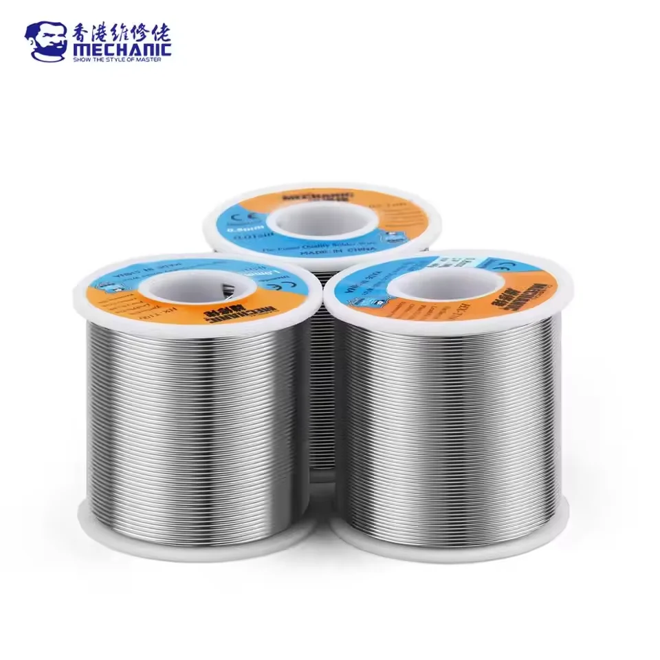 

MECHANIC HX-T100 500g 63%/37% Mild Rosin Core 183℃ Melting Point 0.5-1.2mm Solder Tin Wire Welding Flux 1.0-3.0% Iron Cable Reel