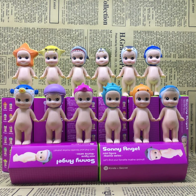 

Sonny Angel New Series 12 Styles Blind Box Macaron Sweets & Marine Animal Series Replica Doll Ornament Surprise Collectible Gift