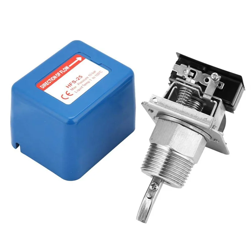 

YWDZ-HFS-25 1Inch/DN25 Flow Switch, Liquid Water Flow Paddle Control Switch SPDT Contact 6-380V