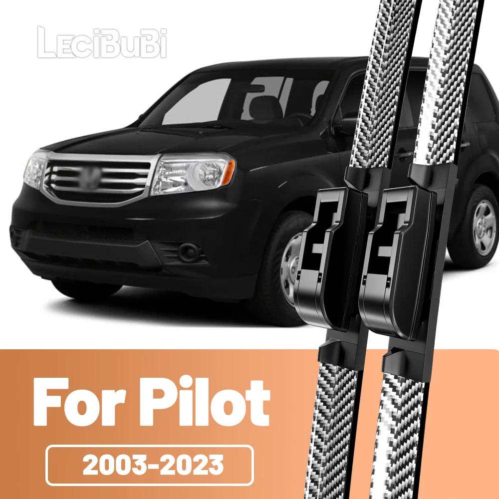 2 stücke Frontscheibe Scheibenwischerblätter Carbon Faser Scheibenwischer Für Honda Pilot 2003-2023 2009 2012 2015 2016 2017 2021 2022