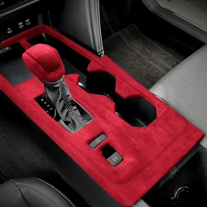 

Suede Fabric Overlay Cover Car Interior Trim for Toyota 9th CAMRY 2024 2025 Gearshift, Armrest, Window Buttons