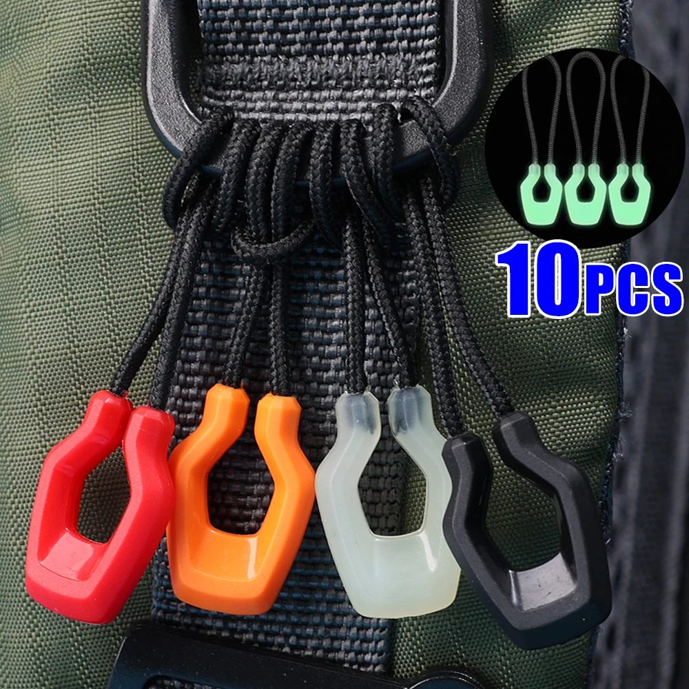 Luminous Zipper Travel Bag Zipper Anti-loss Anchor Lanyard Outdoor Tent Backpack Pull Ring Replacement Clip Zipper Replacement