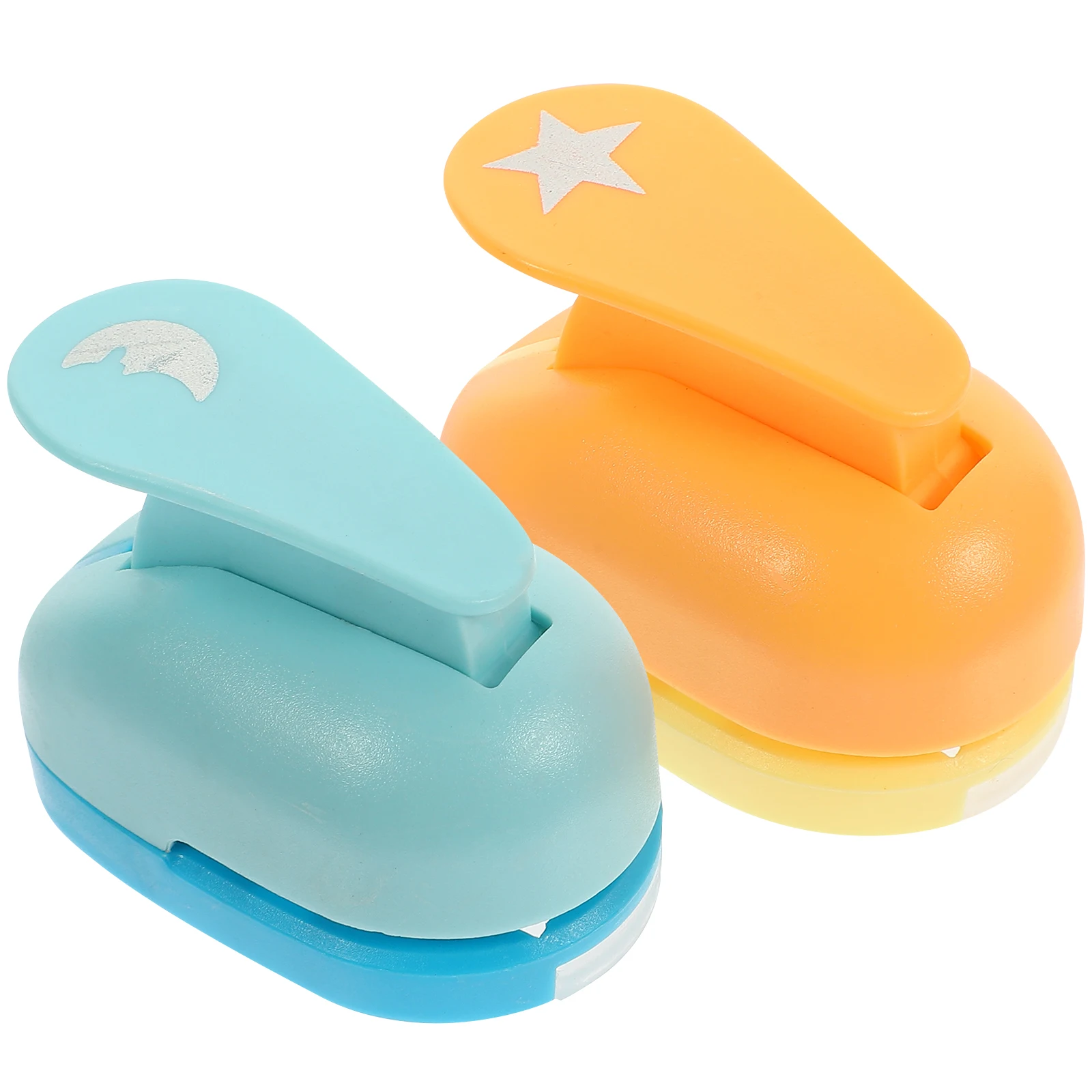 

2 Pcs 1.5cm Shape Hole Punch Plastic DIY Crafts Puncher Card Shapes Paper Punches for Crafting Mini Scrapbooking Design
