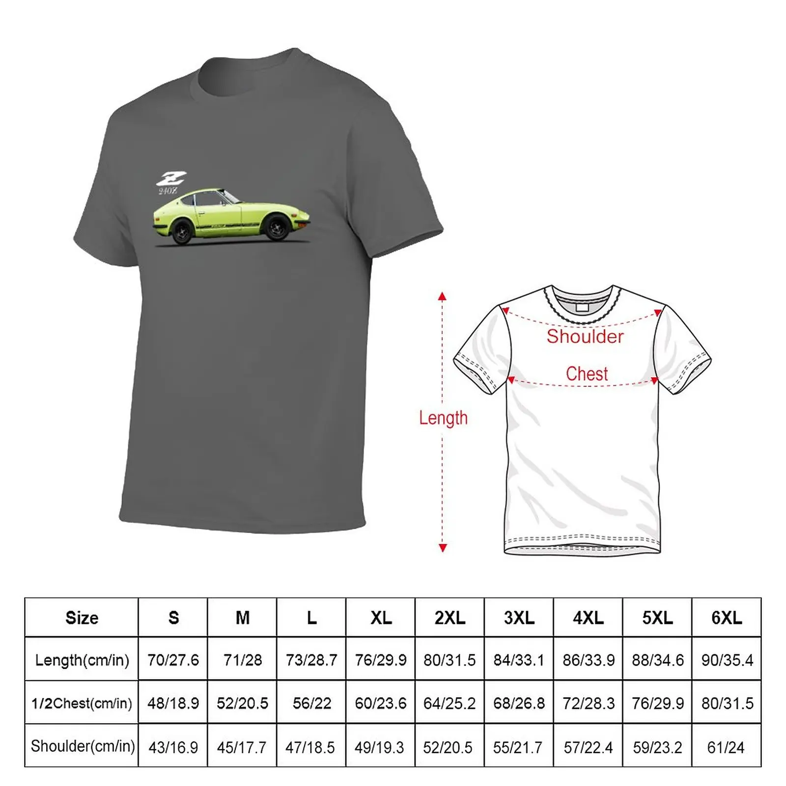 New The Classic 240Z T-Shirt custom t shirts heavyweight t shirts oversized t shirts for men