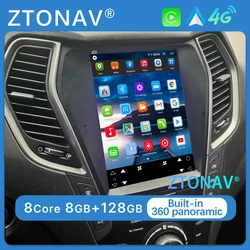 Car Radio Stereo For Hyundai ix45 2013 2014 2015 2016 2017 2018 Tesla Screen Radio Car Media Player GPS Navi Auto Headunit