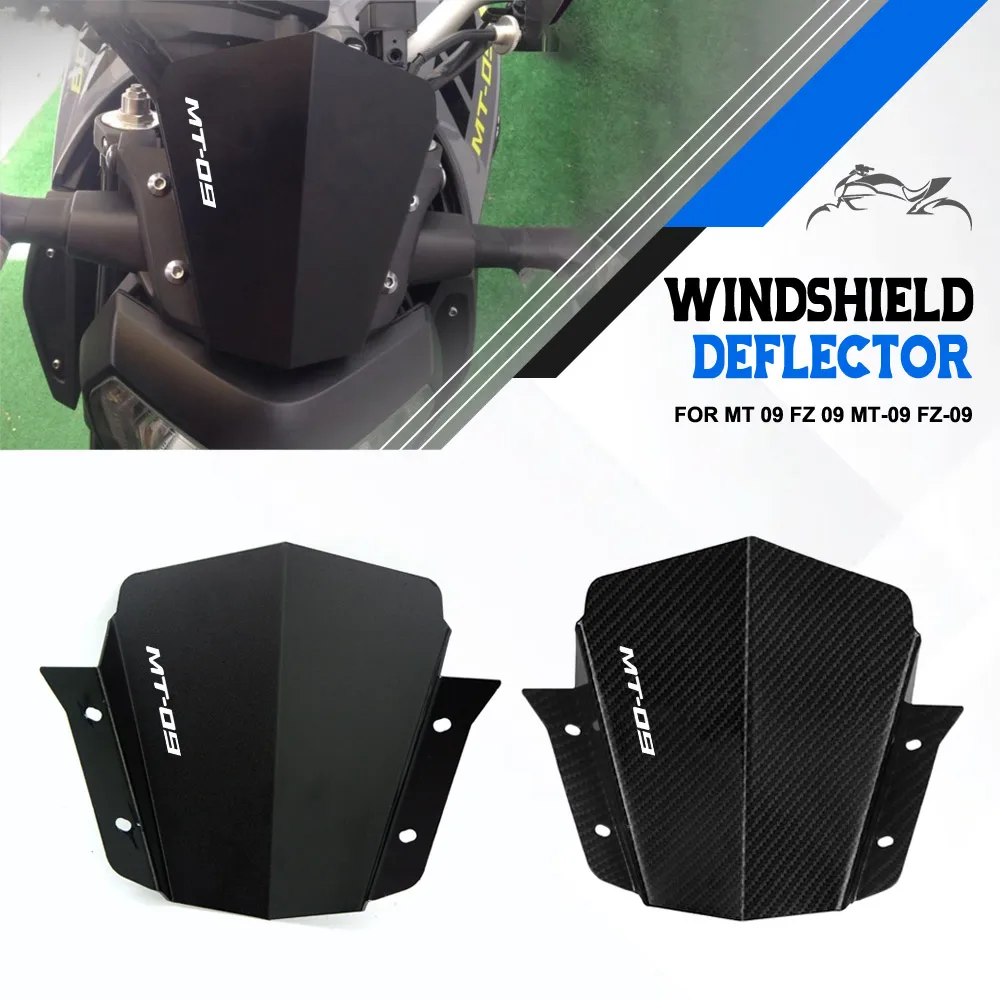 

FOR YAMAHA MT 09 FZ 09 MT-09 FZ-09 Windshield WindDeflector Guard Windscreen Windproof Hood MT09 FZ09 Motorcycle Accessories