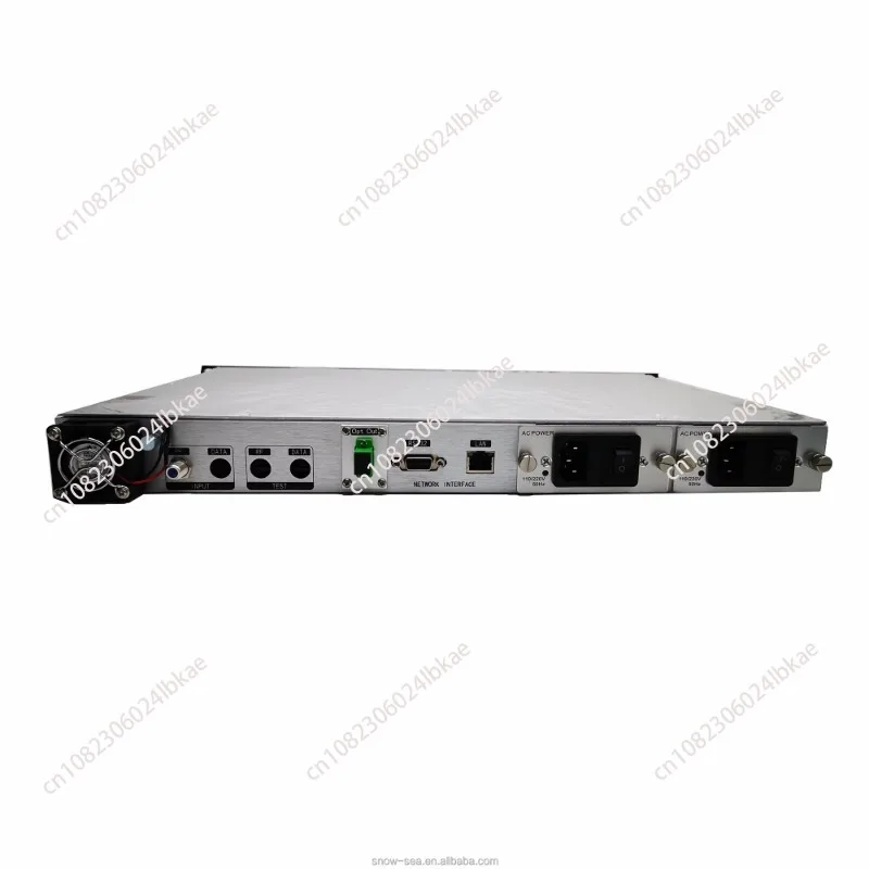 1550nm 10mw 10dbm direct modulation catv optical transmitter with agc, dual power supply, and basic network management