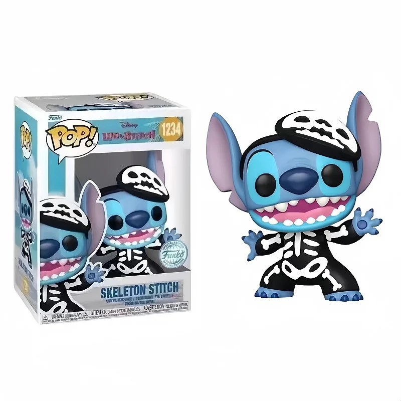 Funko Pop Disney Stitch Model Anime Action Doll Model Kids Toy Desktop Decoration Noctilucent Collect Souvenirs Cute Gift