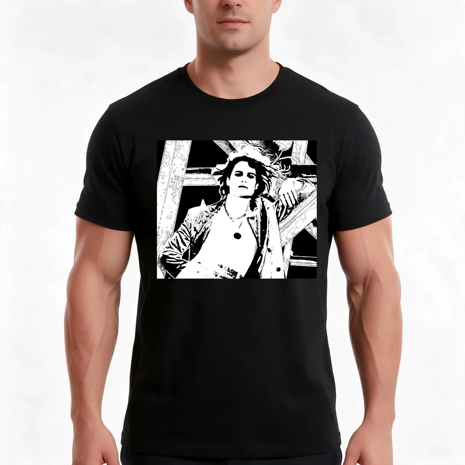 Glamour T-Shirt Summer Casual Cotton Tee Oversized Streetwear Tops Vintage Graphic Print Loose Fit Short Sleeve 100% Cotton