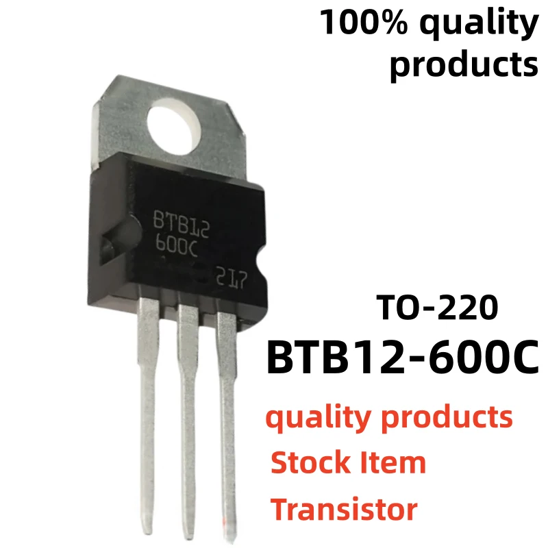10-20-30PCS NEW quality BTB12-600C TO-220 BTB12600C BTB12 Quality of life Bidirectional thyristor