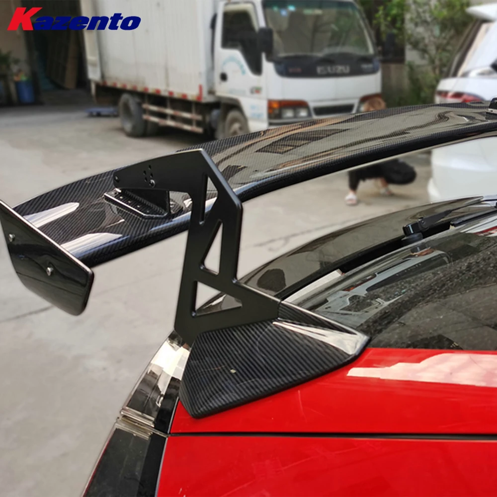 لهوندا سيفيك نوع R FK8 2017-21 ألياف الكربون SPN نمط الخلفي الجذع GT سبويلر الجناح استبدال التثبيت #3