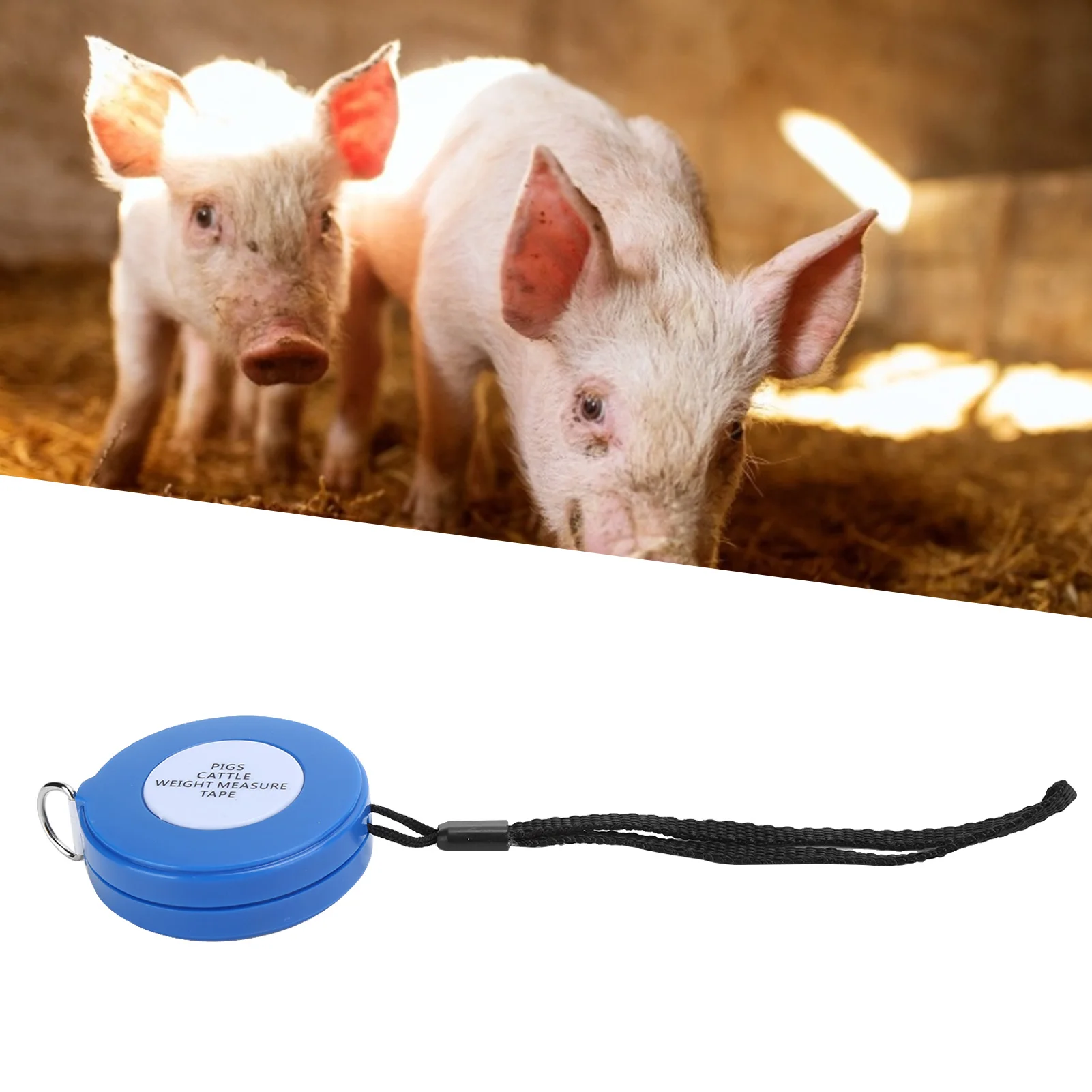 2.5m Body Weight Tape Measure Retractable Measuring Tape Farm Equipment For Pig Cattle