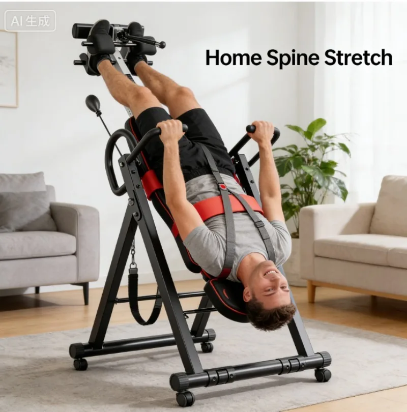 Inverted machine household inverted auxiliary artifact closure small fitness equipment waist  cervical spine hanging upside down
