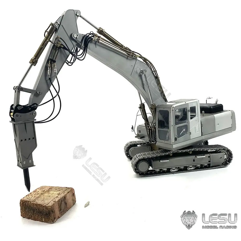 Breaking hammer LESU model 1/14 engineering machinery model excavator all-metal hydraulic motor breaker AT-C0002