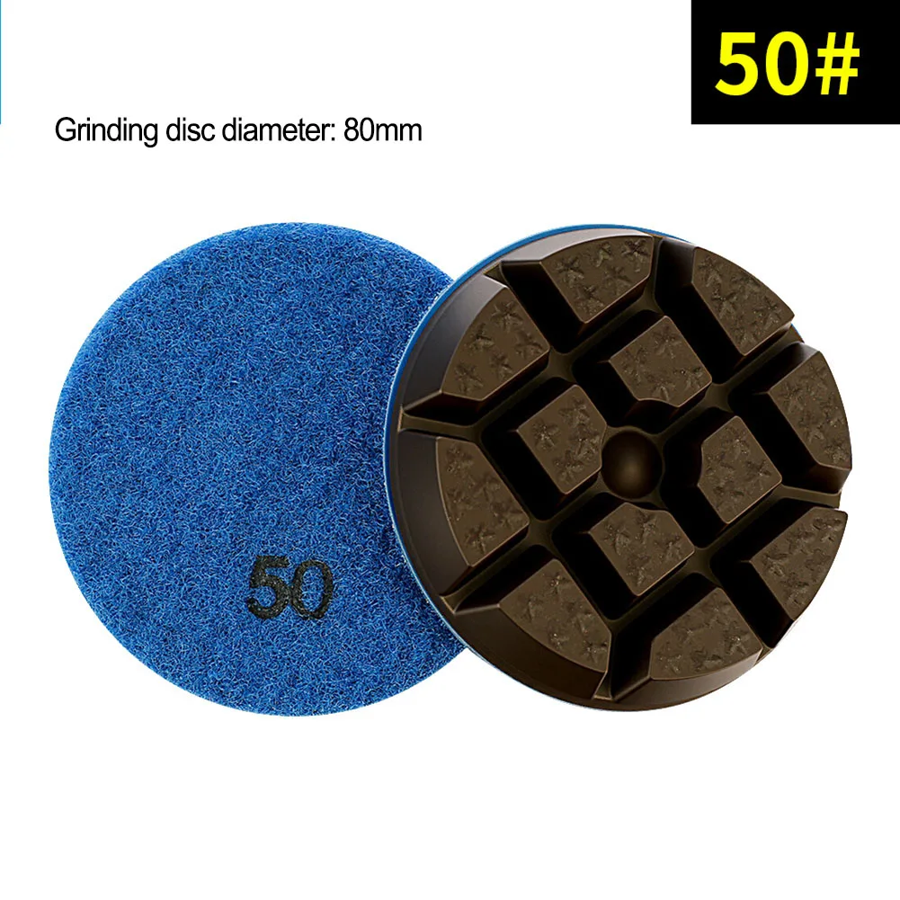

Сухие полировальные подушечки 3 дюйма, 80 мм, 50/100/200/400 зернистости, сухие/влажные полировальные подушечки для гранита, мрамора, бетона, шлифовальный диск, полировальная подушечка