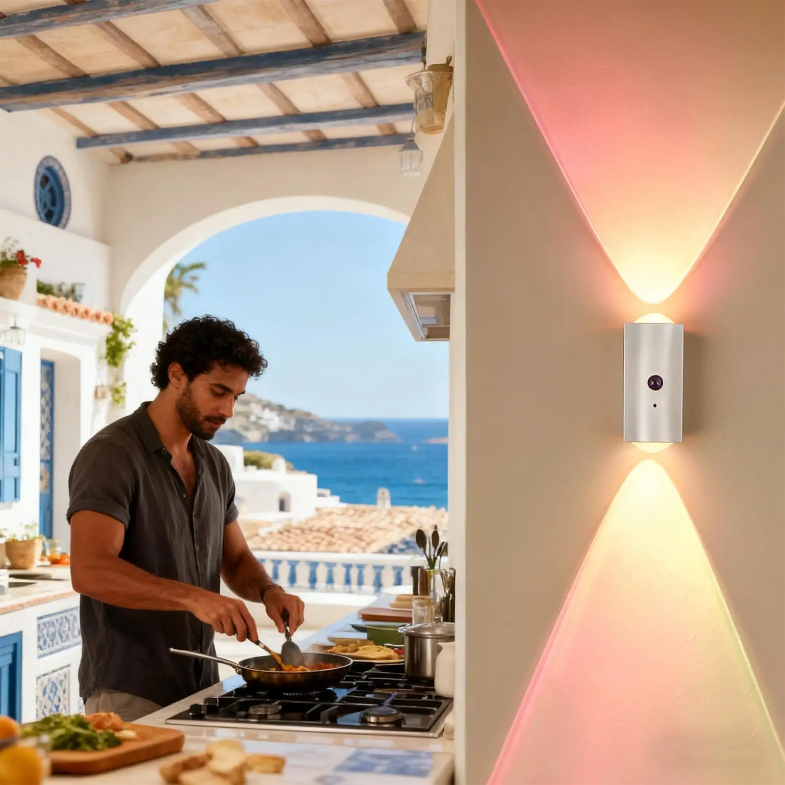 Color Changing Night Light Motion Activated & Remote Control Magnetic Wall RGB Night Light Automatic On Off For Living Room