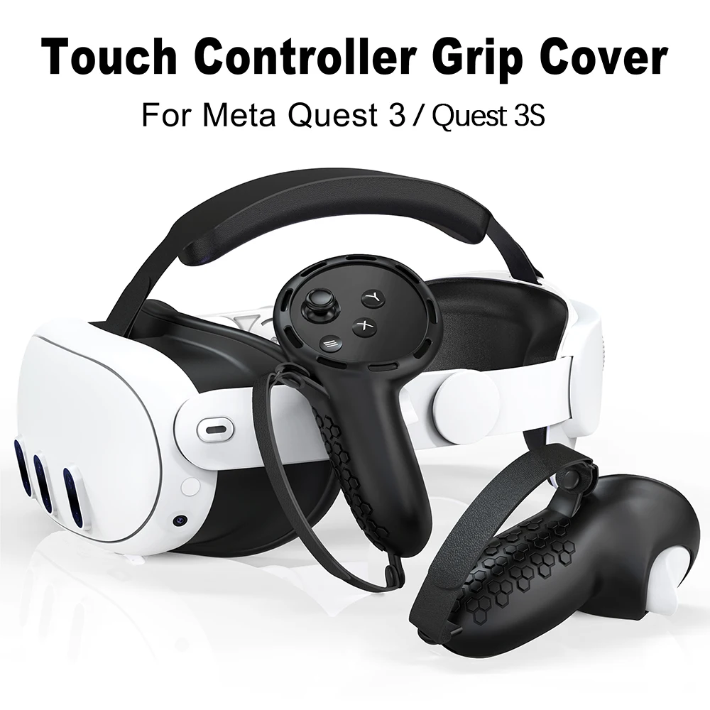 HUADAI Neue VR Zubehör Schutzhülle Für Oculus Quest 3/Quest 3S Touch Controller Silikon Abdeckung Griff Grip mit Knuckle